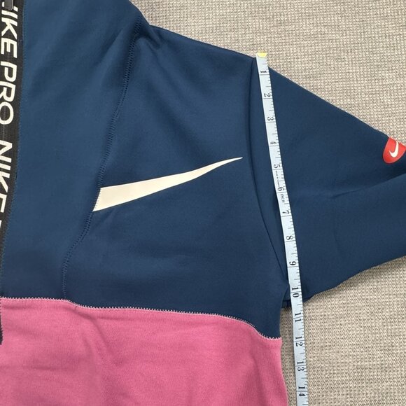 Nike Pro Womens 1X Colorblock Get Fit Icon Clash Half-Zip Training Sweatshirt - Picture 13 of 15